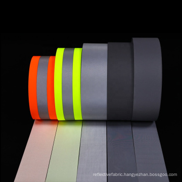 Hi vis bulk elastic reflective polyester fabric tape